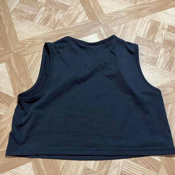 Gymshark Women’s Tank Top small Black Cropped Athletic Gym Training Sleeveless - Picture 3 of 5